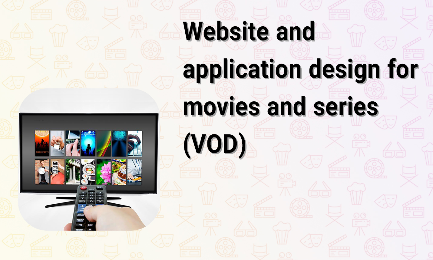 Website and application design for movies and series ( VOD )