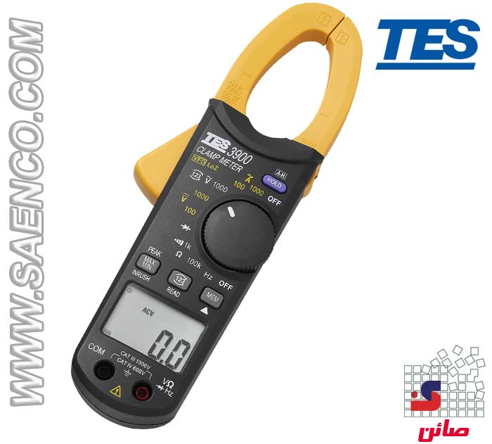 آمپر متر انبری و توالی سنج مدل TES-3900