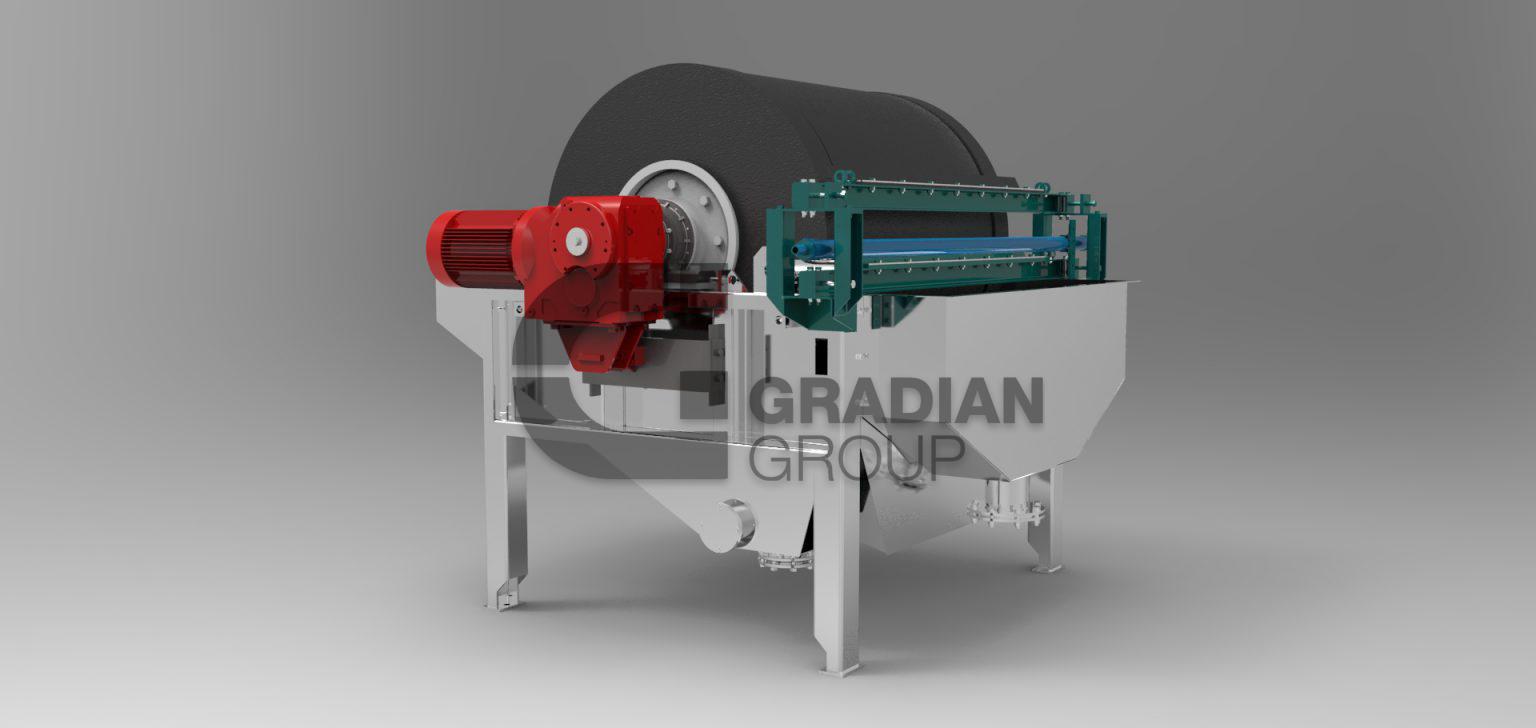 درام سپراتور مغناطیسی تر (Magnetic Wet Drum Separator)