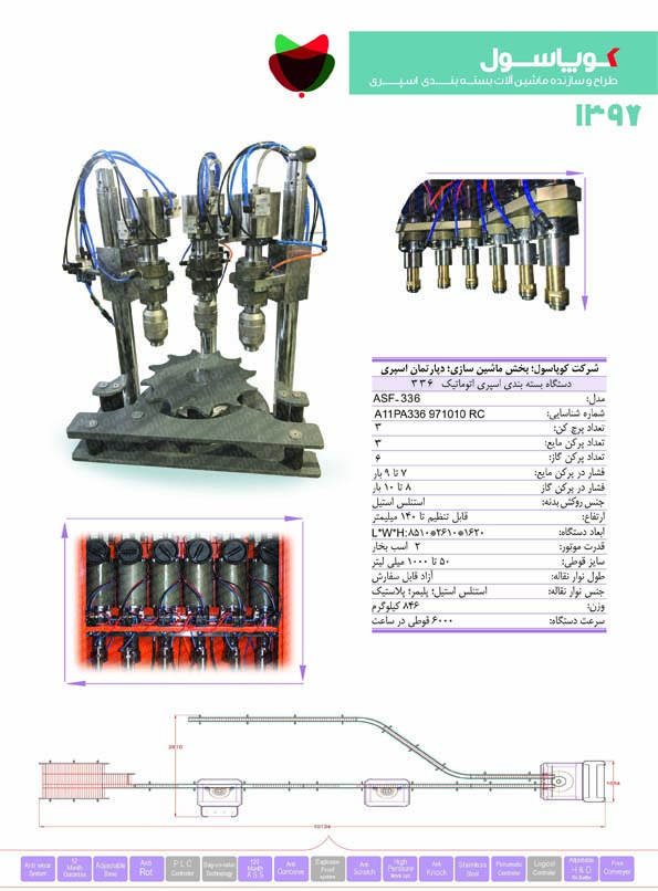 دستگاه پرکن اسپری ASF-336