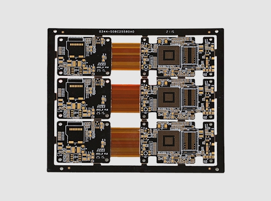 ENIG FR4 + PI + NFPP 8 لایه انعطاف پذیر نظامی