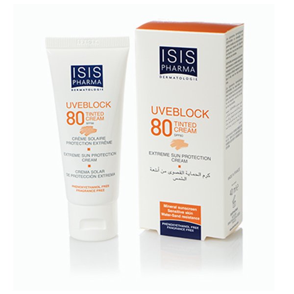 ضد آفتاب مینرال رنگی 80 SPF آیسیس فارما