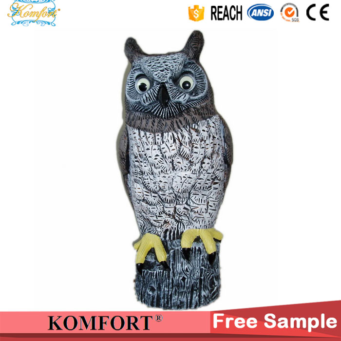 Plastic Animal Owl home Garden Decoration (JM004F)