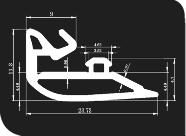 پروفیل در و پنجره کد TH55Lk-51927