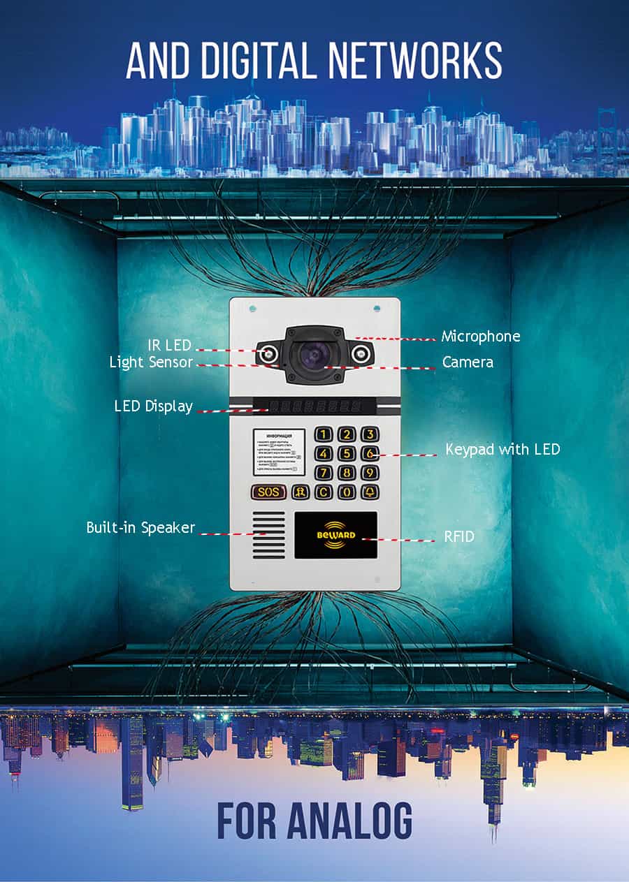 BEWARD IP اینترکام سری DKS برای آپارتمان