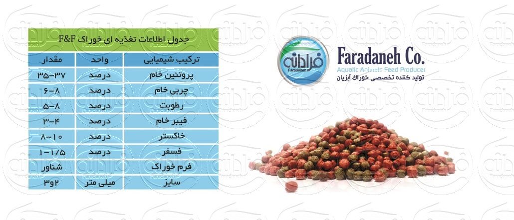 خوراک ماهی کوی و گلدفیش (F&F)