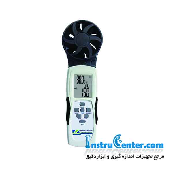 فلومتر باد ، دماسنج و رطوبت سنج دیتالاگر مدل MIC-98658