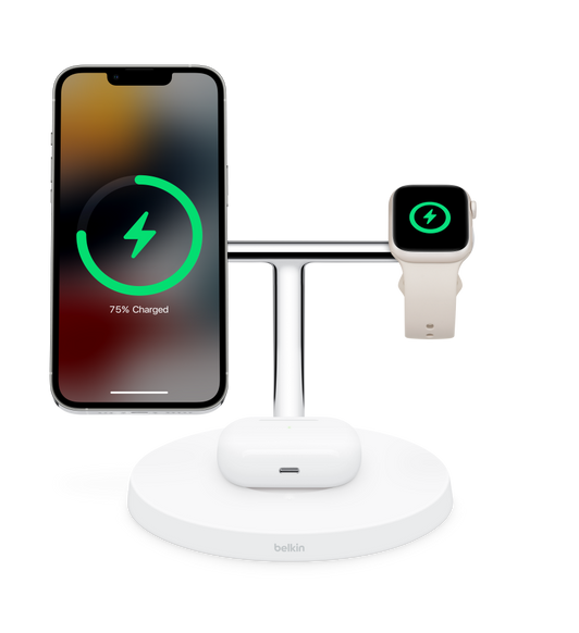 Belkin BOOST↑CHARGE PRO 3-in-1 Wireless Charging Stand with MagSafe