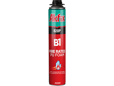 فوم گانخور پلی اورتانی ضد حریق آکفیکس AKFIX PU FOAM 820P B1