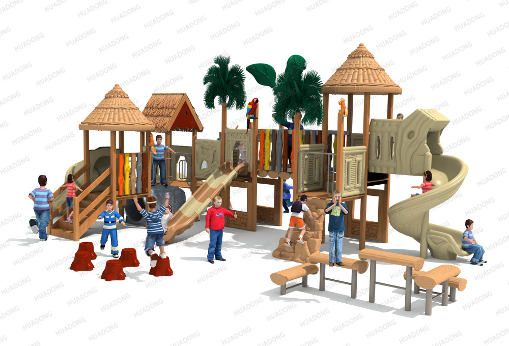 Wooden Series Outdoor Playground Slide Equipment HD-MZY002-19357