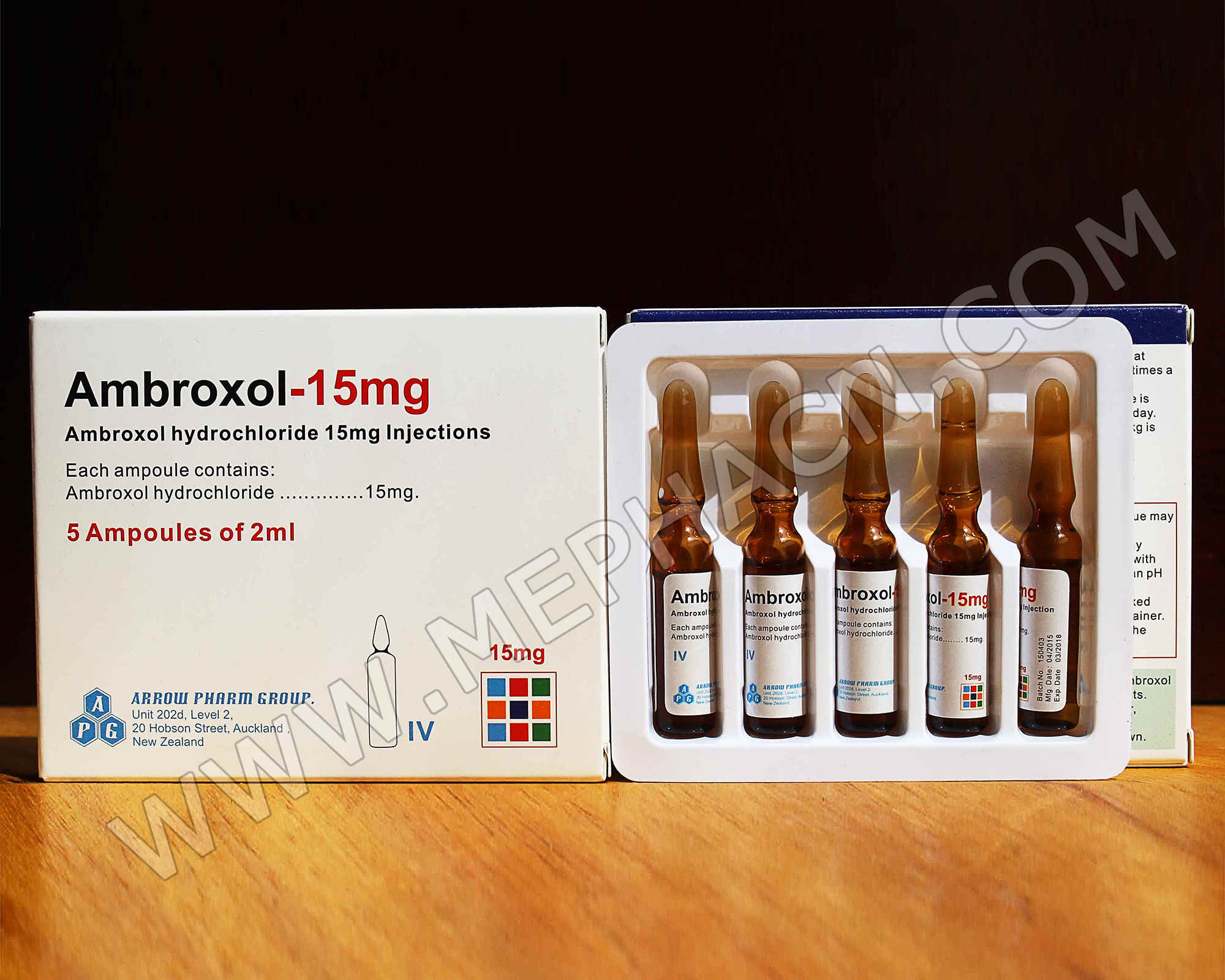 Ambroxol hydrochloride 15mg/2ml