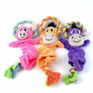 Cotton Ropes Dog Sound Chewing Toys Squeaker Plush Toy  Read