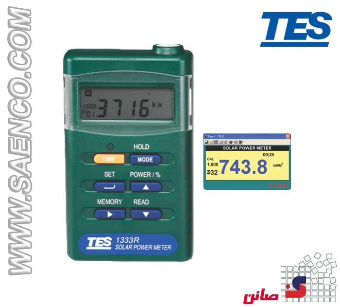 پیرانومتر دیتالاگر مدلTES-1333R ساخت کمپانی TES تایوان