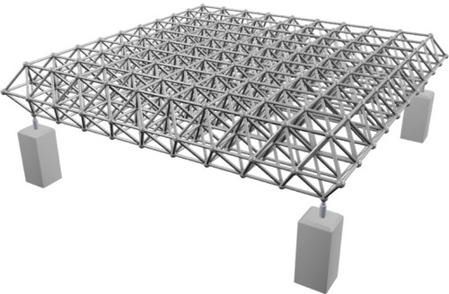 سازه فضاکار تخت با شبكه‌هاي دو لايه (Double Layer Grids)