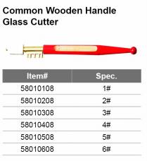 شیشه برش دسته چوبی معمولی
