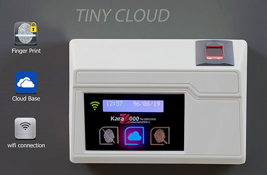 ارزانترین دستگاه حضور و غیاب اثر انگشتی حرفه ای Tiny Cloud