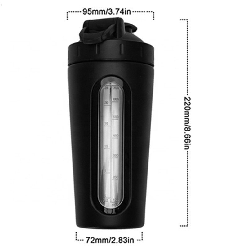 بطری شیکر پروتئین استیل 700 میلی لیتری