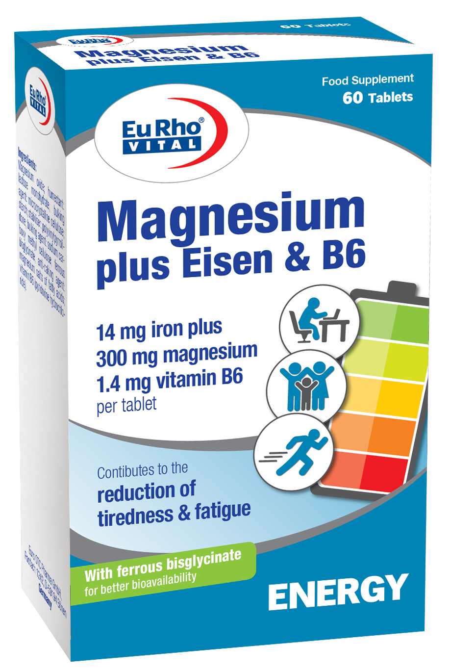 قرص منیزیم پلاس آیزن و ب6 / Magnesium plus Eisen & B6