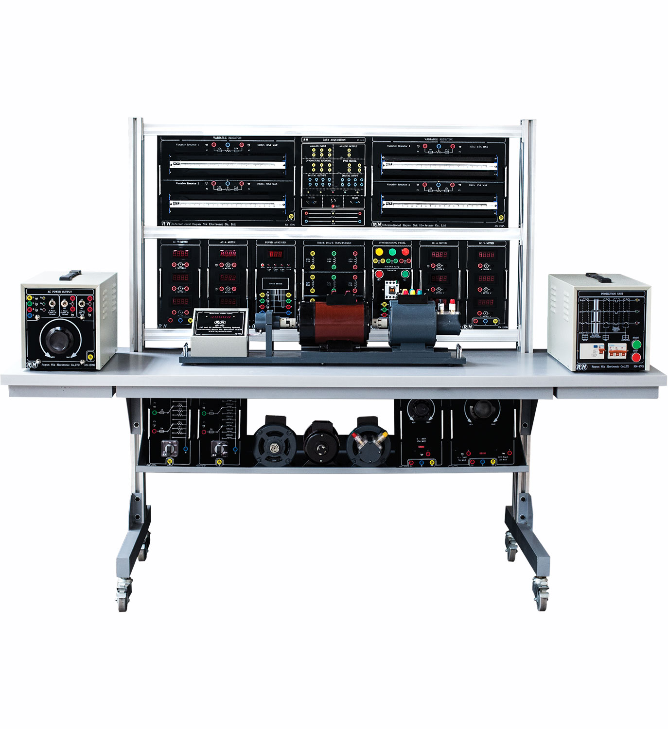 سیستم آموزشی ماشین های الکتریکی AC ،DC و ترانسفورماتور مدل RN-700