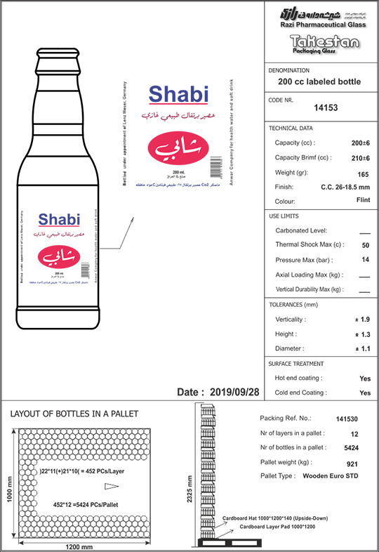 بطری نوشابه گازدار