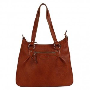 Natural leather handbag