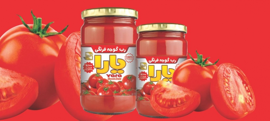 رب گوجه فرنگی شیشه