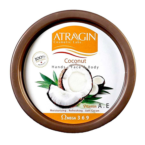 Bowl moisturizing cream with aromatic coconut extract 180 ml