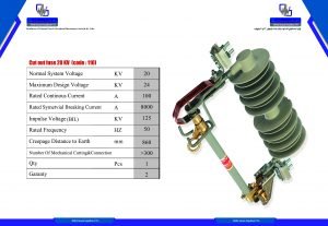 کات اوت فیوز پلیمری 20 کیلوولت