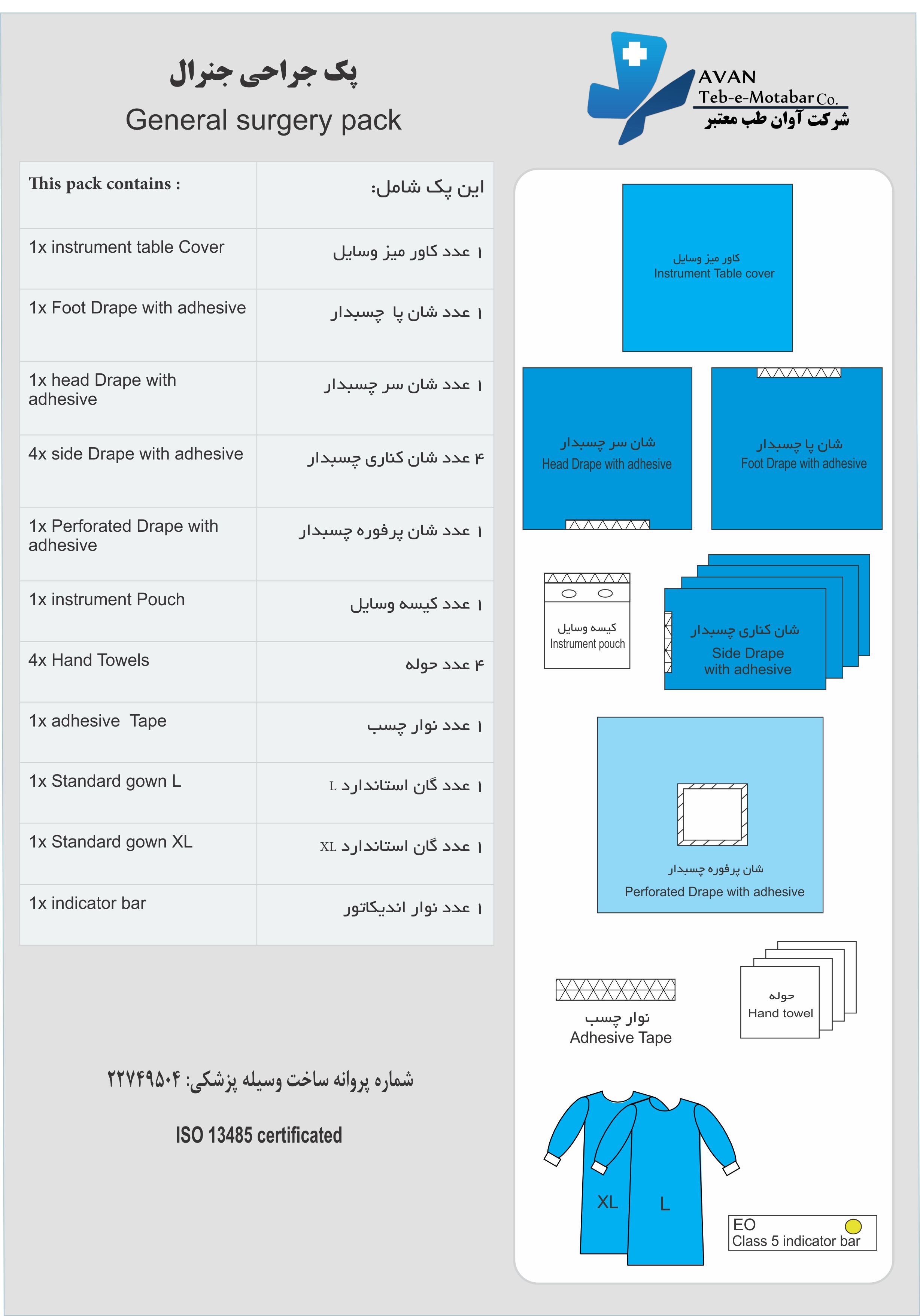 پک جراحی عمومی (جنرال)