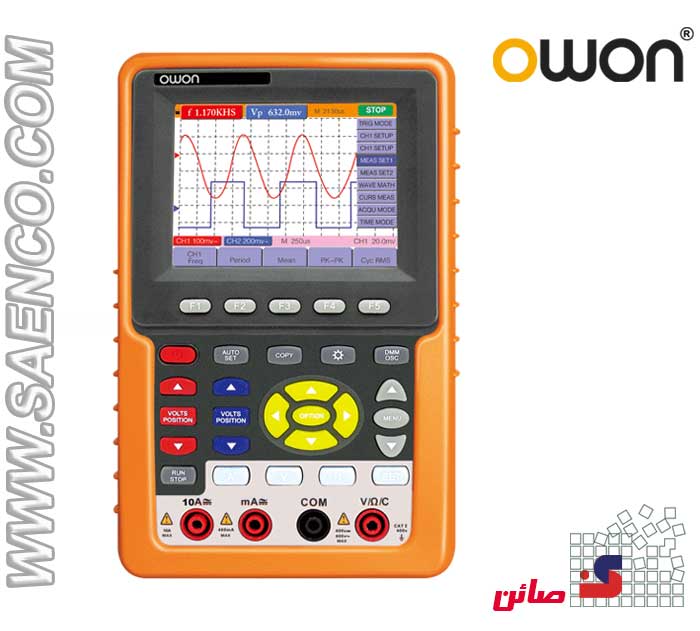 اسیلوسکوپ و مولتیمتردستی دیجیتال مدل HDS-2062M-N ساخت کمپانی OWON هنگ کنگ