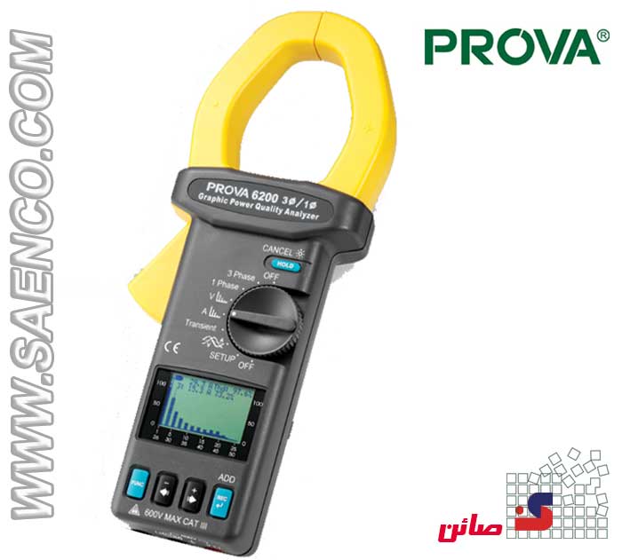 پاورآنالایزر هارمونیک, پاورمتر گرافیکی, مدل PROVA-6200 ساخت كمپاني PROVA تايوان