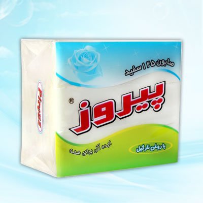 صابون ۱۲۵گرمی سفید با روغن نارگیل