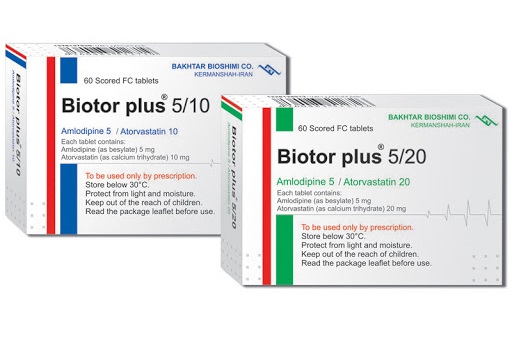 آملودیپین+والسارتان Amlodipine/Atorvastatine