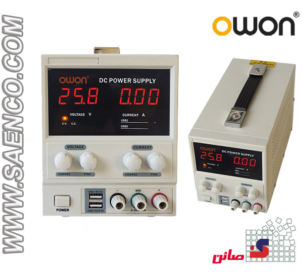 پاورساپلای تک کانال 30V/5A DC مدل P2051U ساخت OWON هنگ کنگ