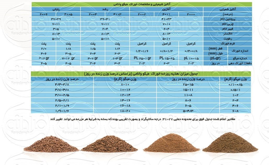 خوراک میگو وانامی