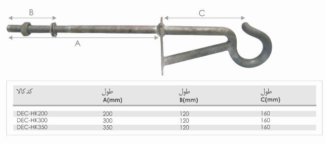 HOOK  هوک جلوبر کابل خود نگهدار