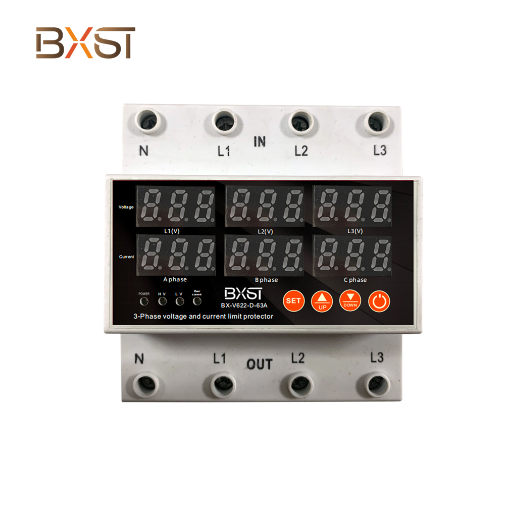 محافظ ولتاژ 3 فاز BXST-V622-D-63A ساخت حرفه ای ولتاژ محافظ