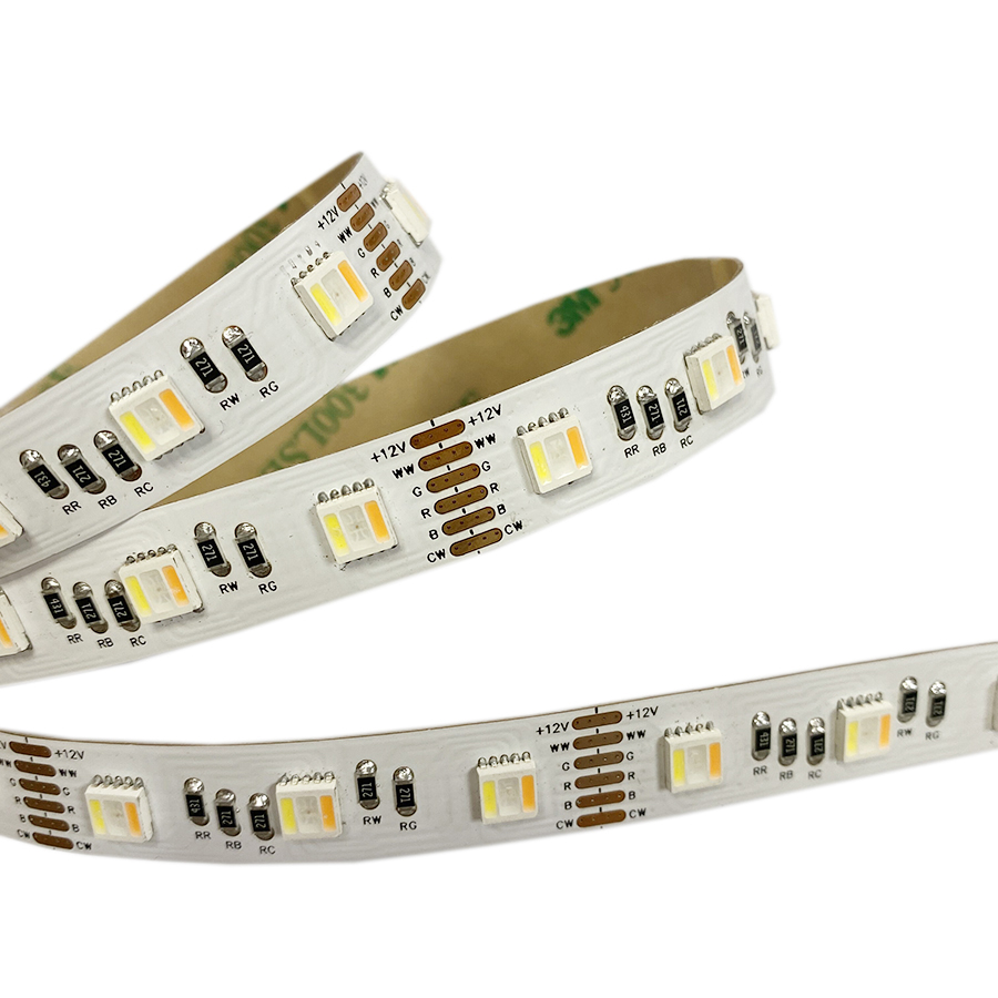 5050 5in1 60leds/m RGBWW 12V 12MM 16w/m