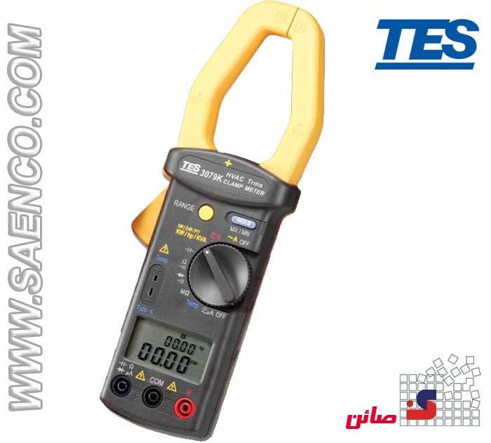 کلمپ متر توان مدل TES-3079K ساخت كمپاني TESتايوان