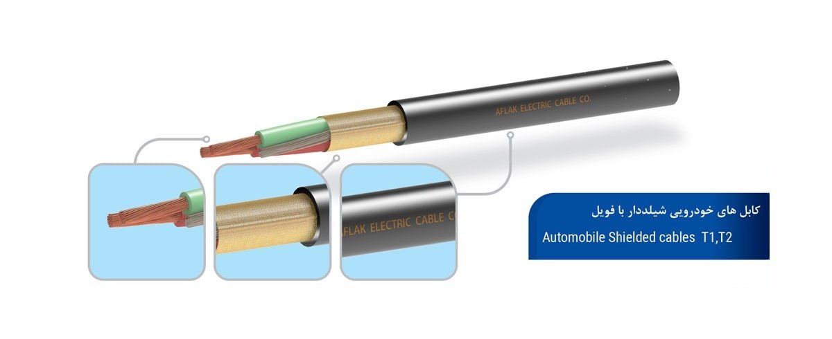 کابل های خودرویی شیلددار با فویل