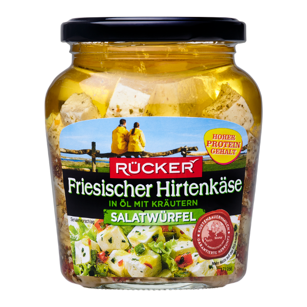 Rücker Friesian cheese lettuce cubes in oil with herbs 300 grams